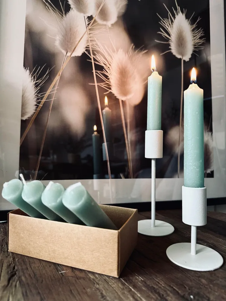Bedelys duset grøn – 6 stk
