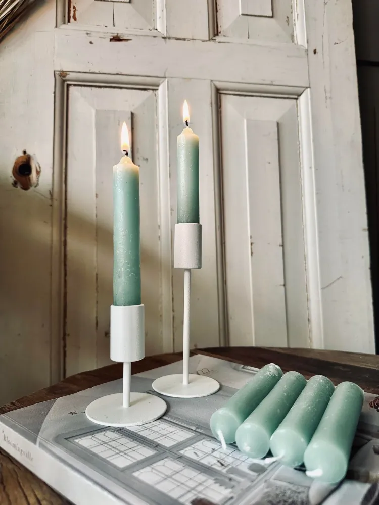 Bedelys duset grøn – 6 stk