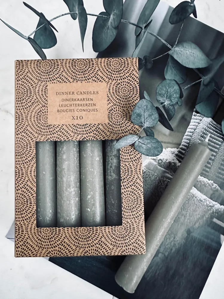 Rustiklys 10 stk Taupe