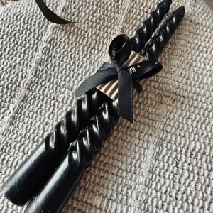 Stearinlys Snoet Black - 2 stk