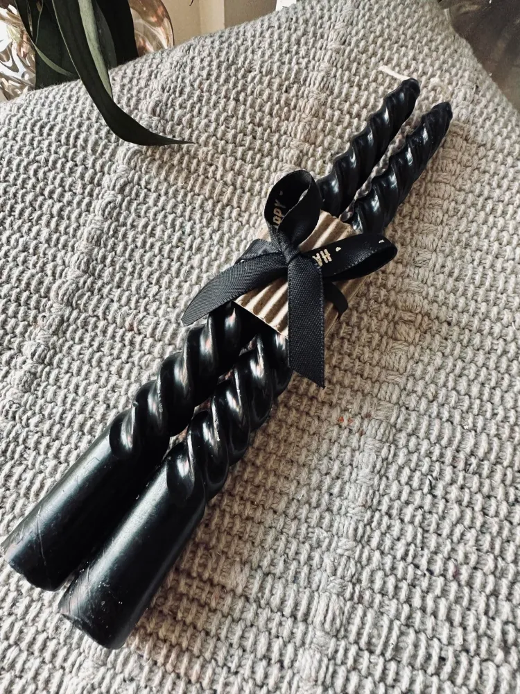 Stearinlys Snoet Black - 2 stk