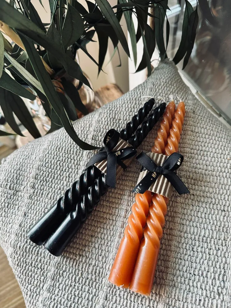 Stearinlys Snoet Black - 2 stk