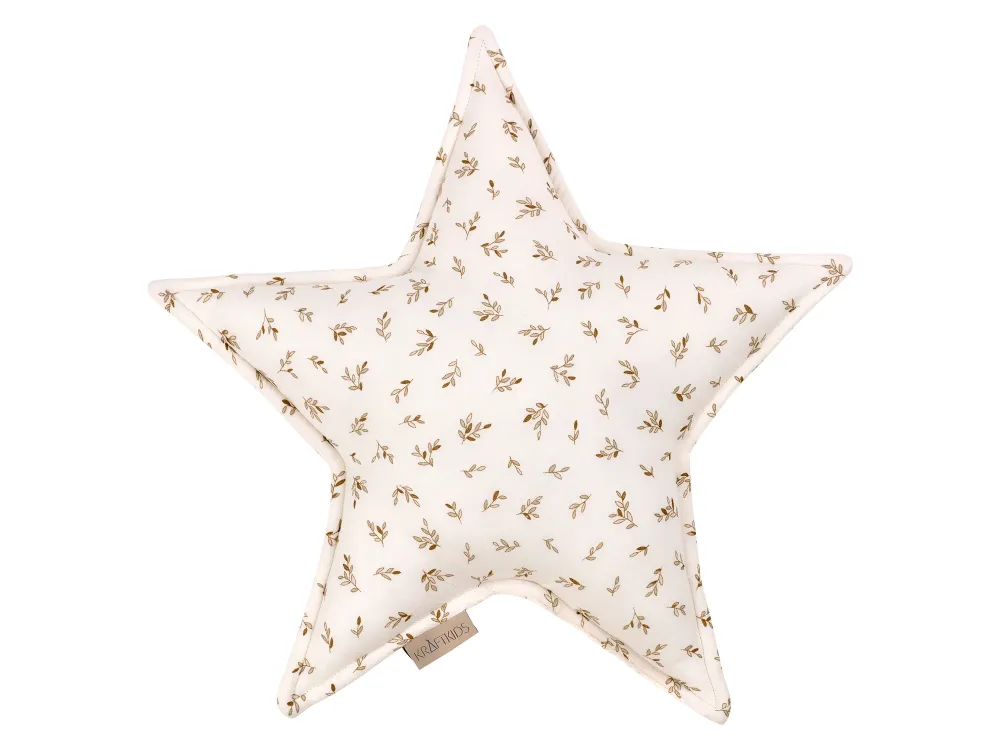 Stjernepude muslin grene brune