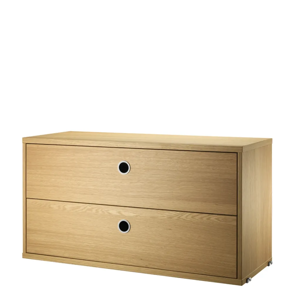 String Chest Drawers - 78x30 - Egtræ