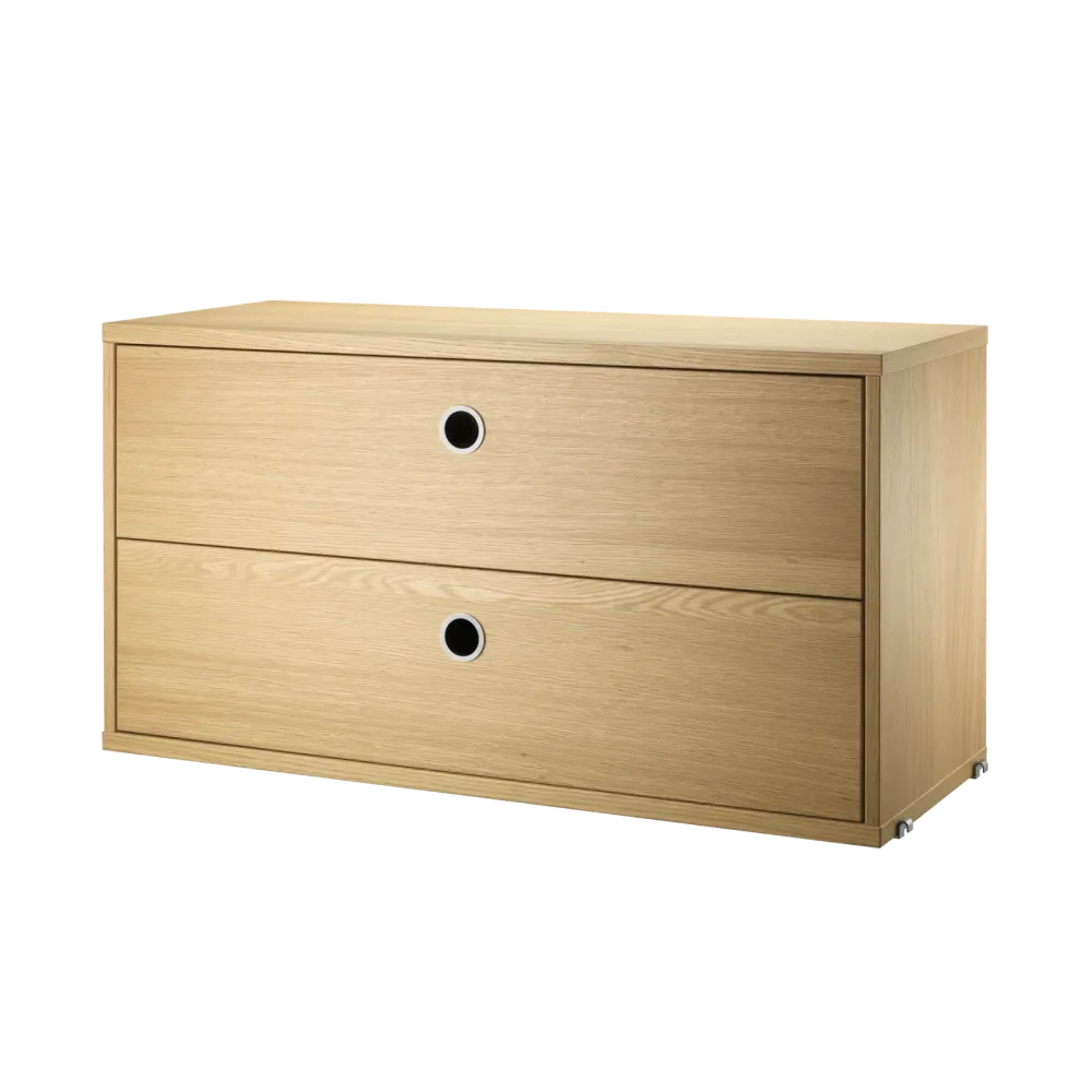 String Chest Drawers 78x42x30 Egtræ