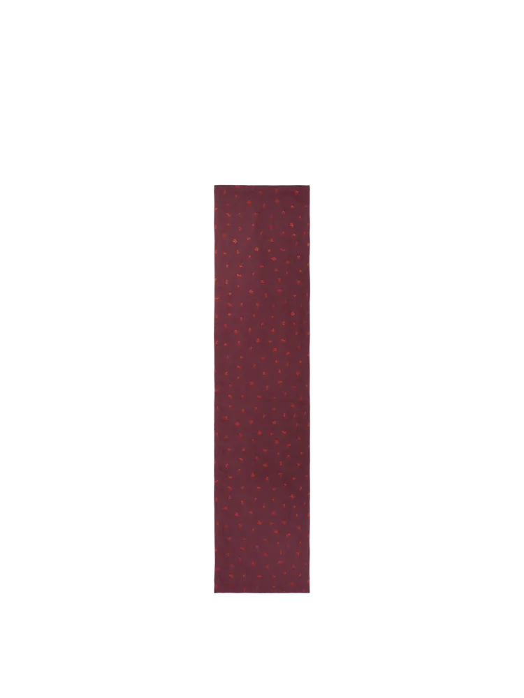 Baies Table Runner - Dark Grape/Picante Cherry - 70 x 90 Inches