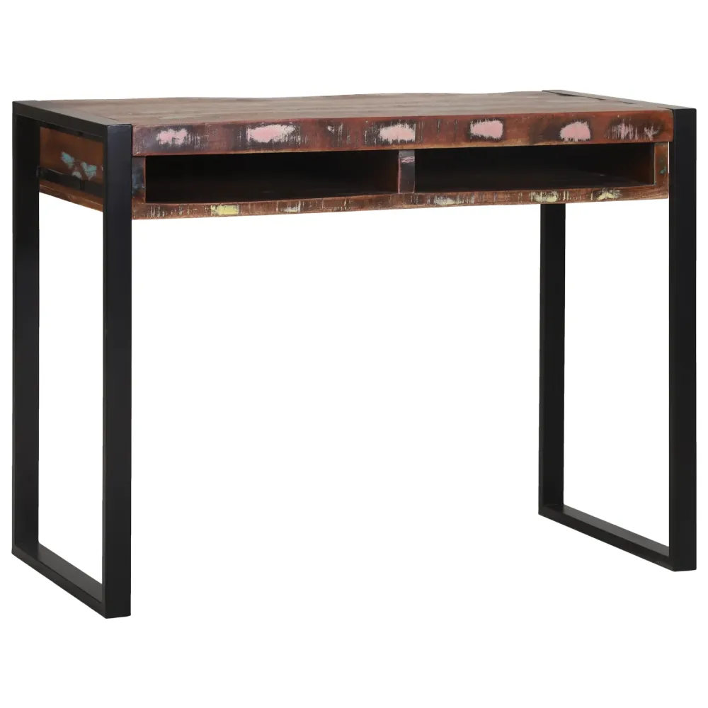 Dressing Table Variegated 100 X 50 X 75 Cm Massivt Genbrugstræ