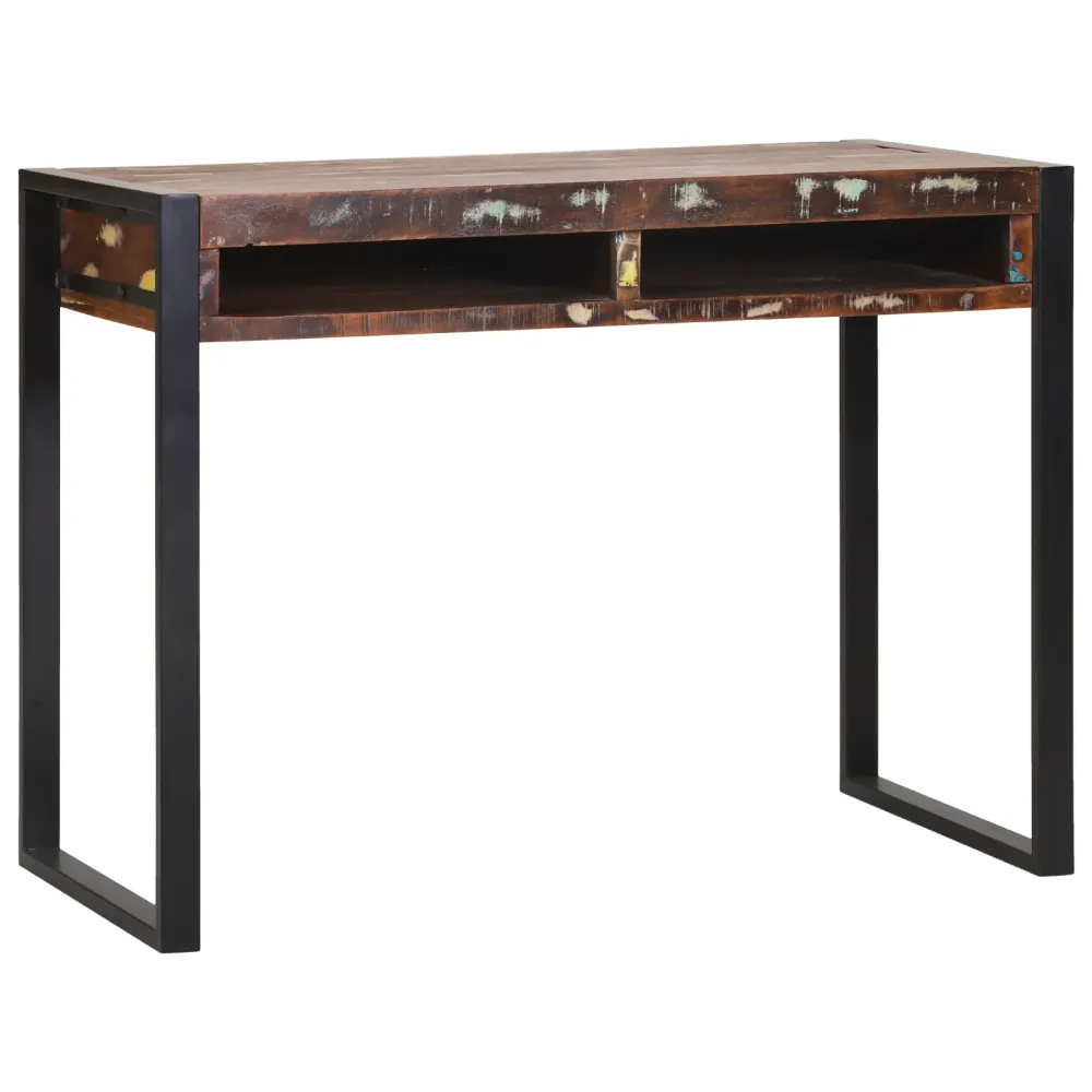 Dressing Table Variegated 100 X 50 X 75 Cm Massivt Genbrugstræ