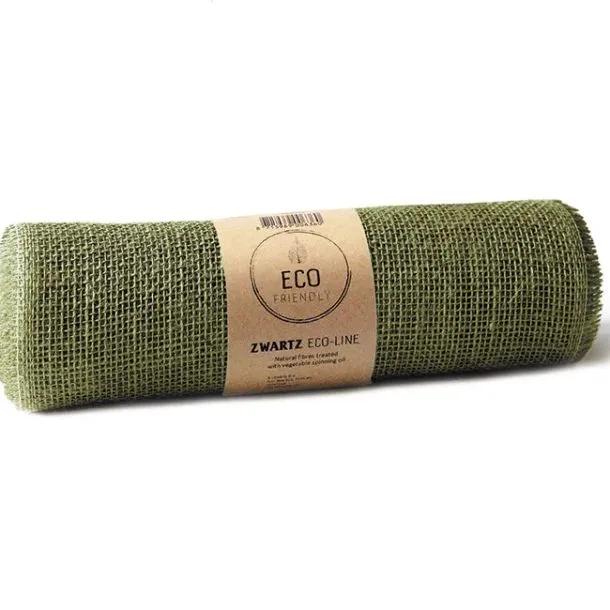 Jute bordløber – Oliven, 30 cm x 5 m