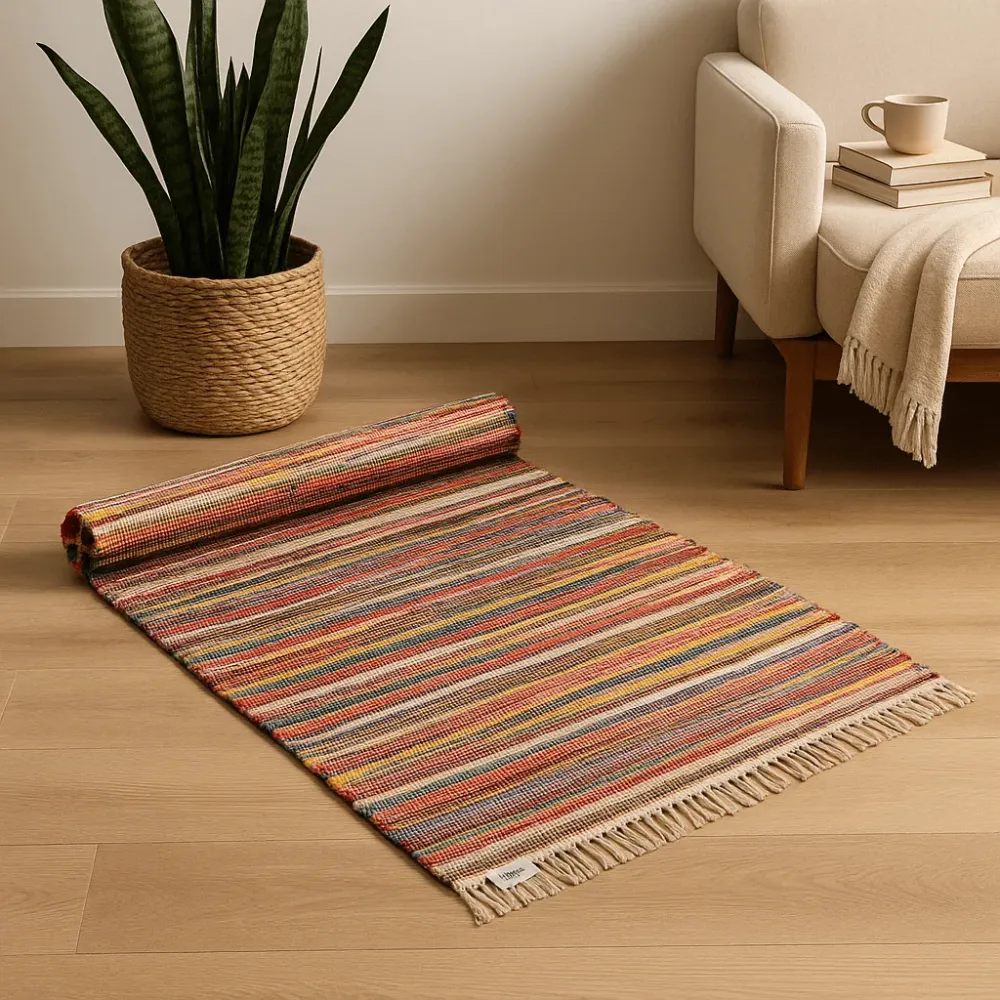 Tæppe til område 150x200 cm Tilfældige farver