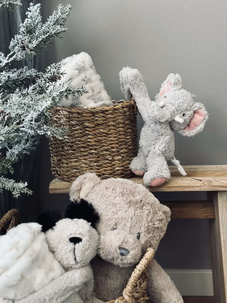 Babytæppe med bamse - Elefant