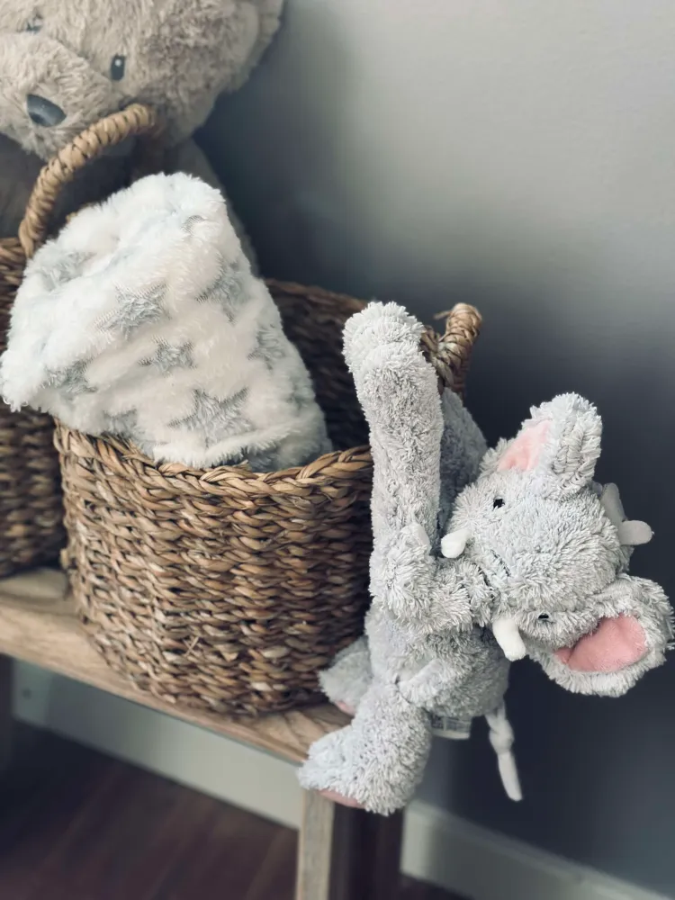 Babytæppe med bamse - Elefant