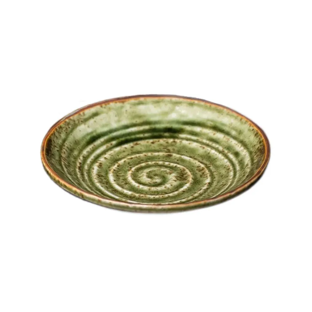 Arabori tallerken - rust oribe. Ø 13 cm