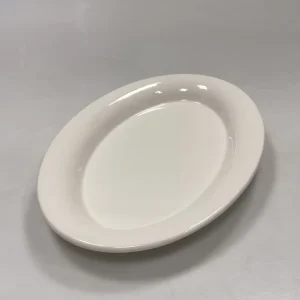Royal Copenhagen Ursula oval Tallerken i Hvid No. 621