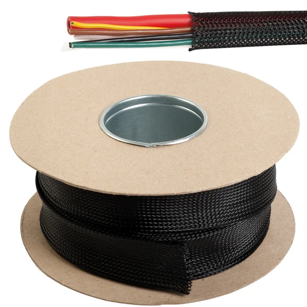 Kabelbeskyttelse fleksibel monofilament sort Ø18-34 mm, 10m