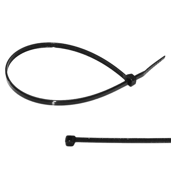 Nylonstrips sort 145 x 3,5 mm, 100 stk