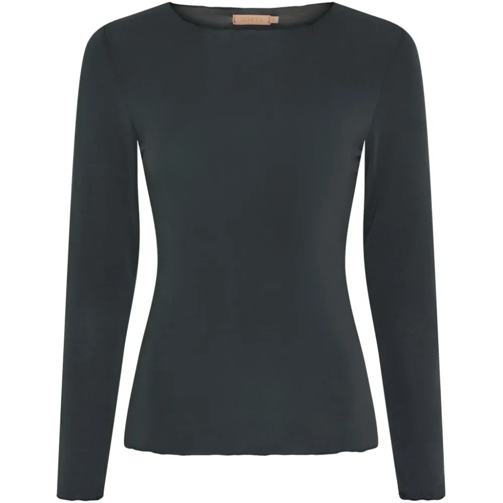 Marta Du Chateau dame t-shirt MdcLeonora 5894 - Charcoal Grey