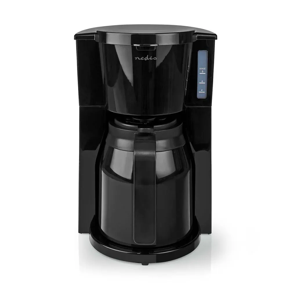 Nedis - Kaffemaskine | Filterkaffe | 1.0 l | 8 Kopper | Ebony - KACM250EBK