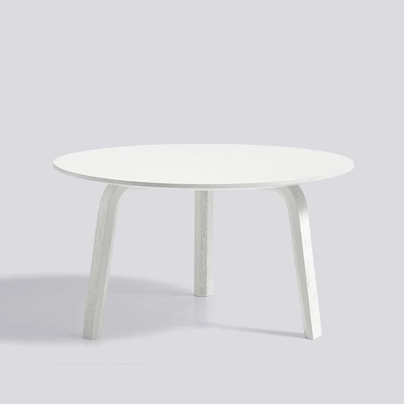 Bella Coffee table - Str.: Ø60 x H32 cm - Farve: Alabast lakerede Eg