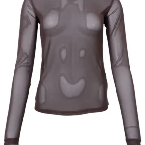 Black Colour - Bcannie Åben væv Blouse 3846 - Shirts - Coffee