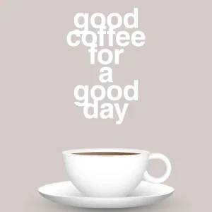 Cold Brew plakat: good coffee superb day - broken beige 60