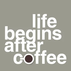 Cold Brew plakat: life begins after coffee - battleship aske 60