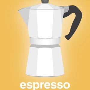 Dual Wall plakat: espresso - italian coffee maker - honeycomb 60