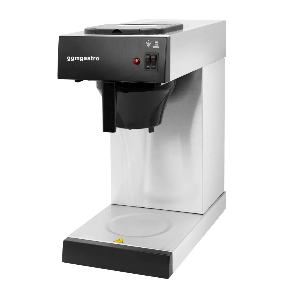 Filterkaffemaskine - 1,8 Liter - 1,4 kW - med 2 varmeplader - inkl. glaskande