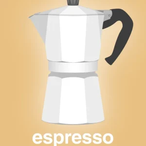 plakat: espresso - italian coffee maker - charismatic | BPA-Free & Dishwasher Safe 60