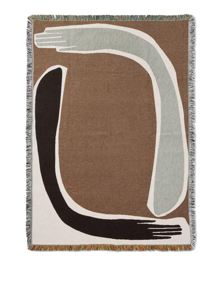Portable Pose Tapestry Blanket - Coffee
