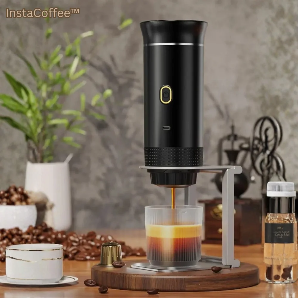 Programmerbar InstaCoffee™ | Frisk kaffe når som helst, hvor som helst Sort