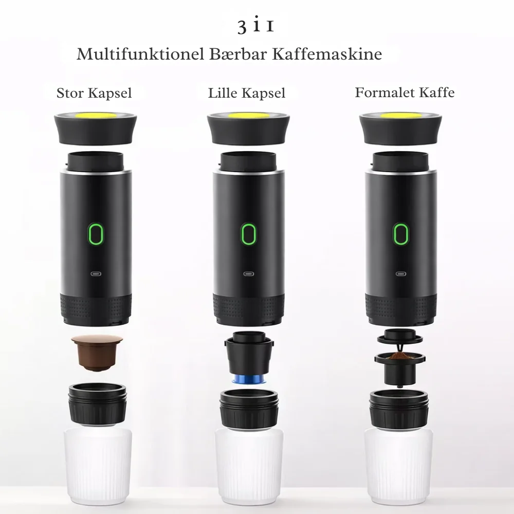 Programmerbar InstaCoffee™ | Frisk kaffe når som helst, hvor som helst Sort