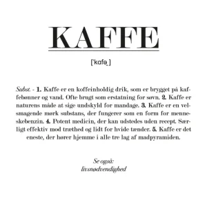 Programmerbar Kaffe definition - plakat 70