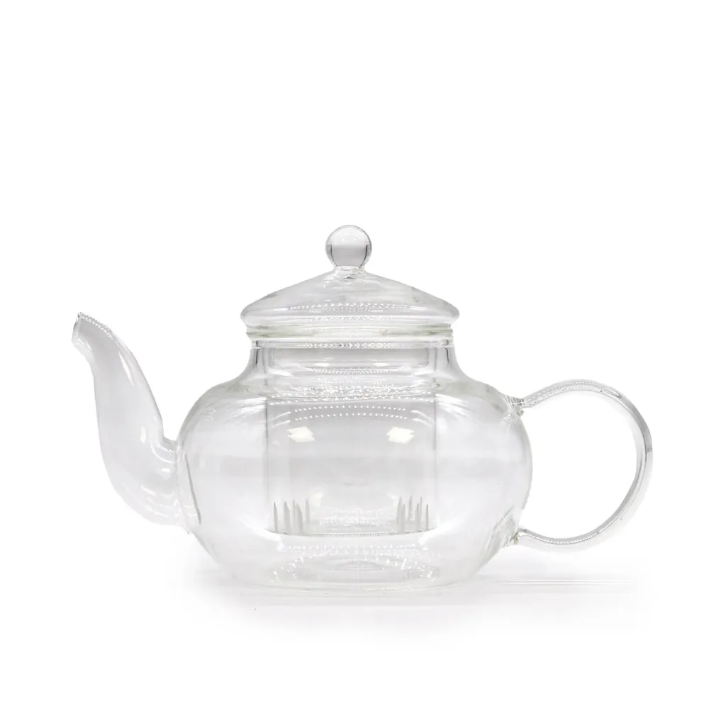 Glas Tekande med Infuser 400ml Rund Perle