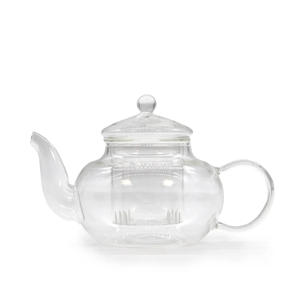 Glas Tekande med Infuser 400ml Rund Perle