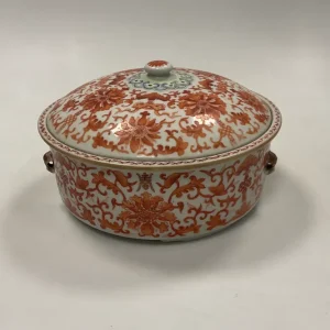 Kinesisk Orientalsk Terrin Qianlong Jern rød decoration