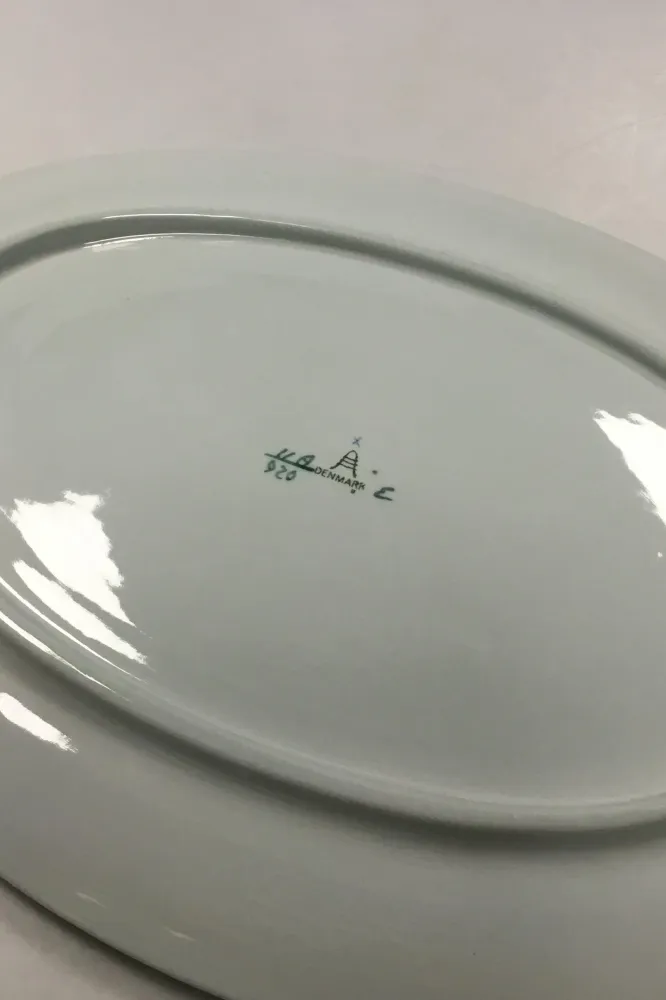 Royal Copenhagen Grøn Tranquebar Oval Terrin med underfad No. 920