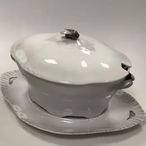 Royal Copenhagen / Kgl. Porcelæn Skærsommernatsdrøm Gammel Terrin med underfad No 1370 / 10001 og 10002
