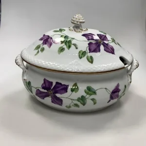 Royal Copenhagen Musselmalet Art Nouveau Blomster Stort Terrin