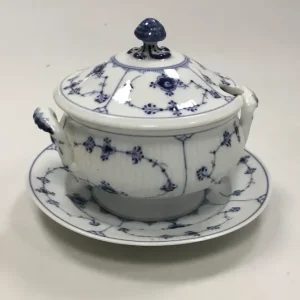 Royal Copenhagen Musselmalet Riflet Lille rund terrin No 205 N1