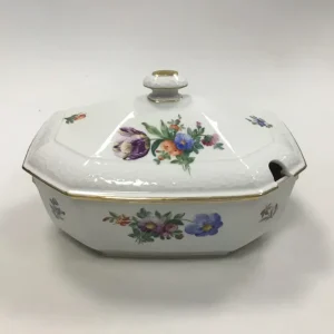Royal Copenhagen Saksisk Blomst Let Bicelle Terrin No 493/2059
