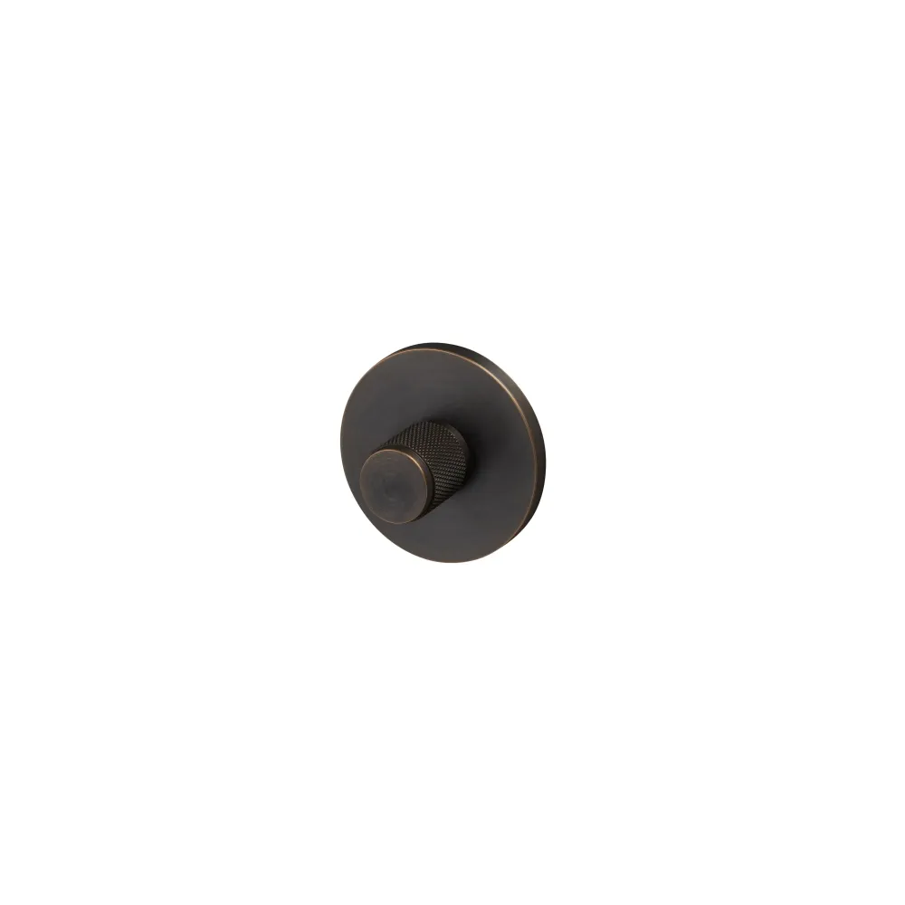 Cross toiletbesætning i bruneret messing (smoked bronze) med diamond cut mønster - c/c 27 mm • Buster + Punch