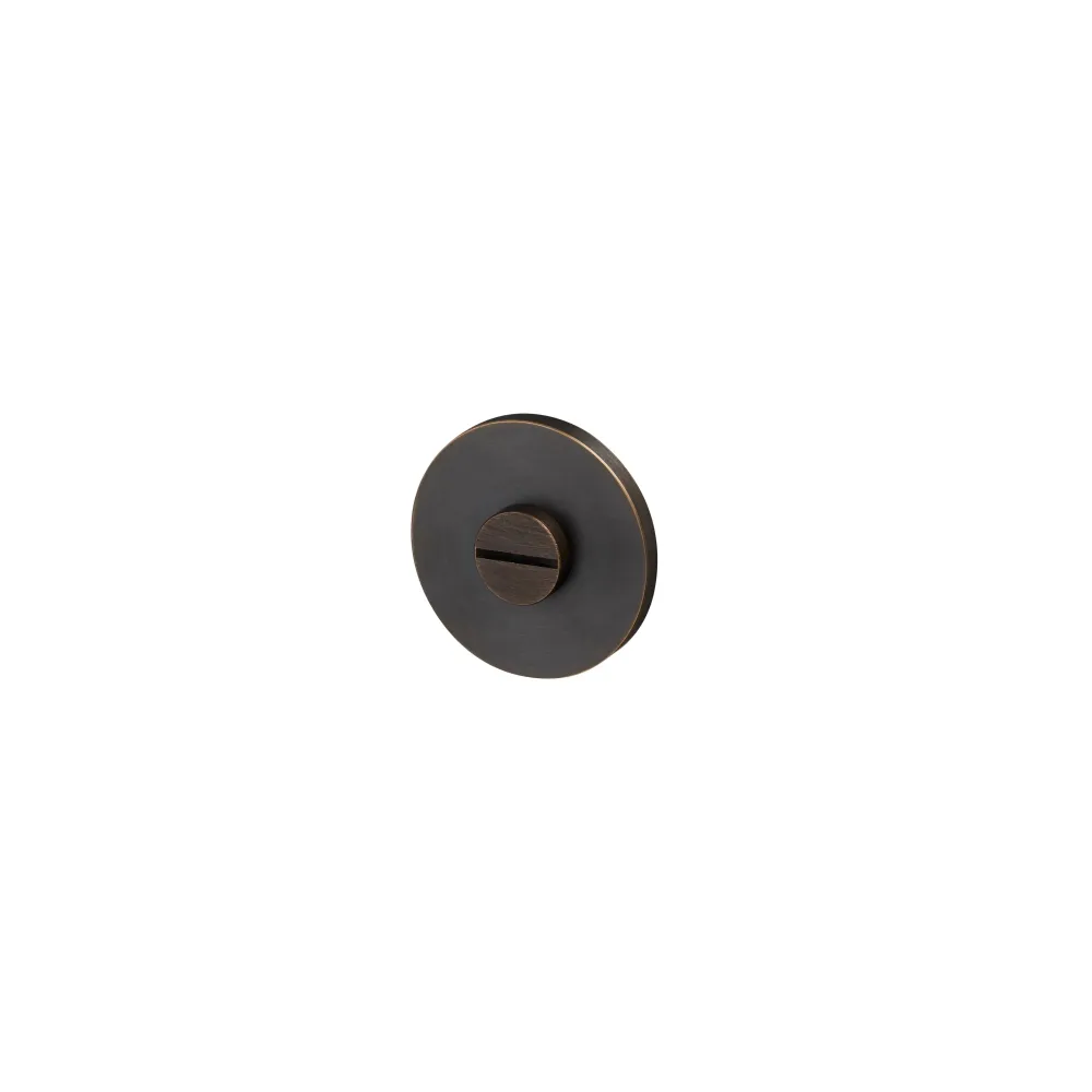 Cross toiletbesætning i bruneret messing (smoked bronze) med diamond cut mønster - c/c 27 mm • Buster + Punch