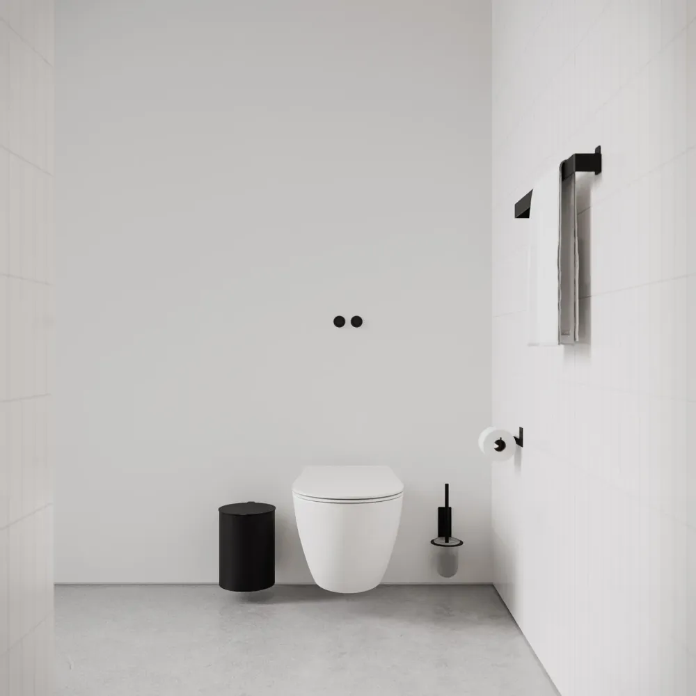 Toiletbørste, sort • NICHBA