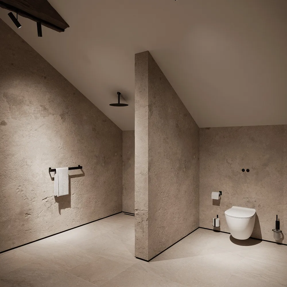 Toiletbørste, sort • NICHBA