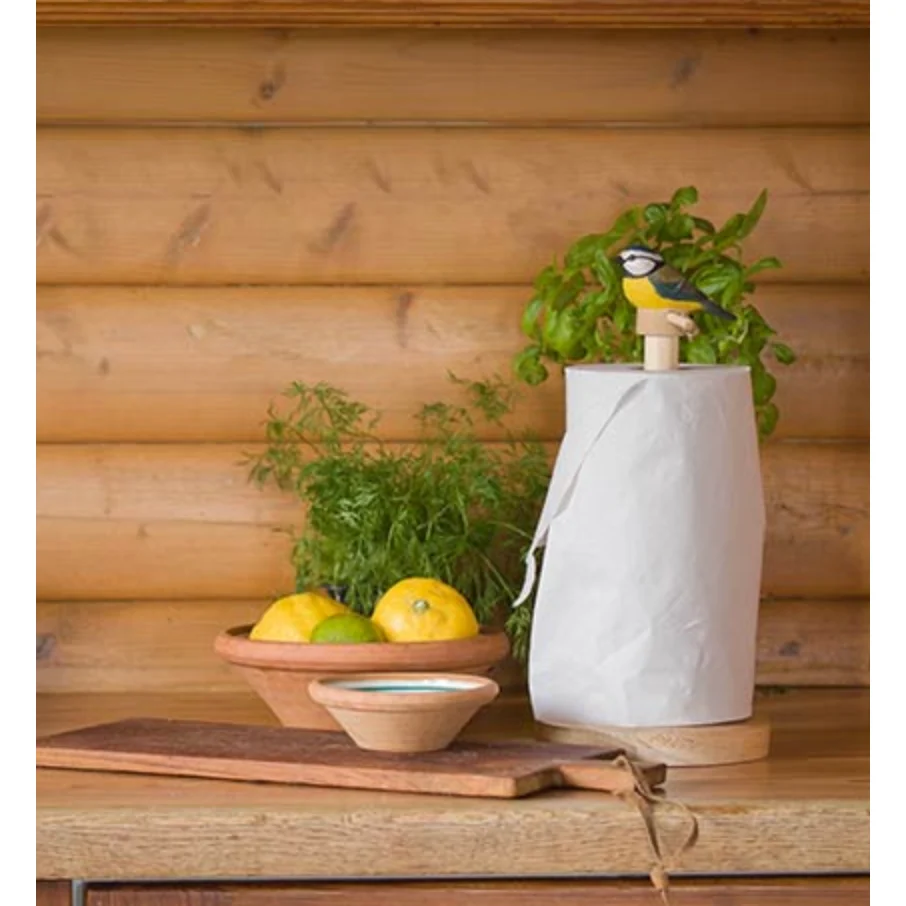 DecoBird - Blåmejse - Køkkenrulle holder