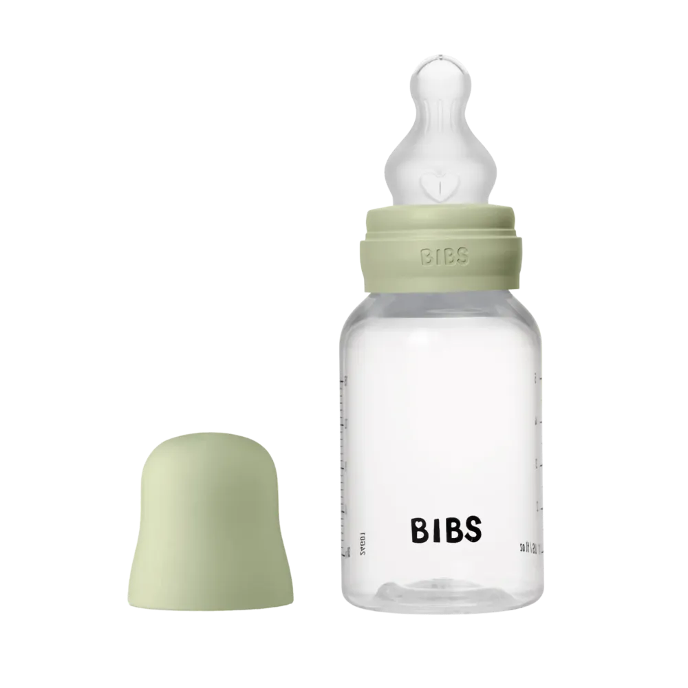 Bibs Sutteflaske 150 ml, Silicone slow flow - Sage