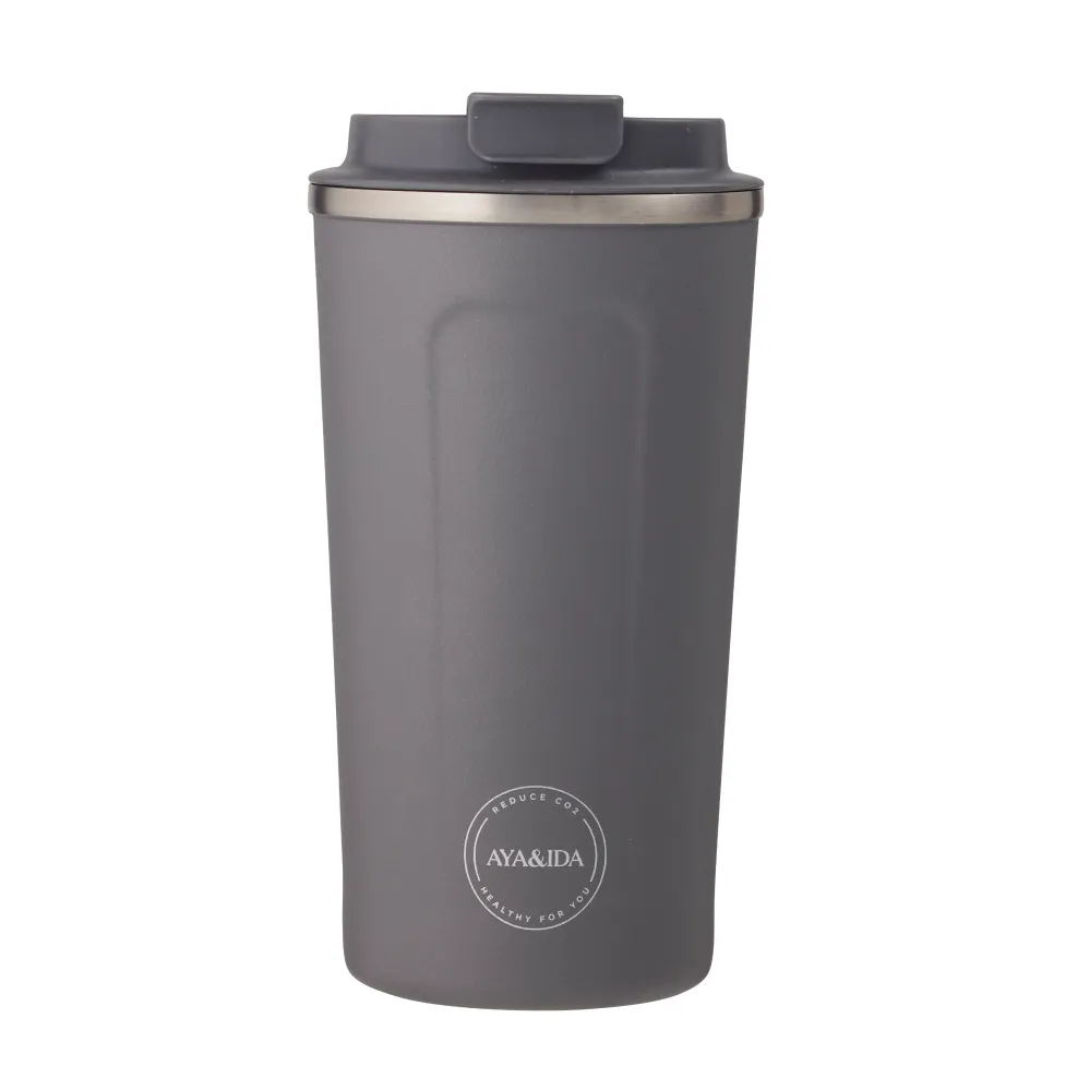 BPA-Fri Sammenfoldelig Cup2GO 500 ml / Ebony grey