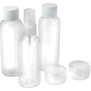 Collapsible Rejse Flasker - 5 dele - Klar