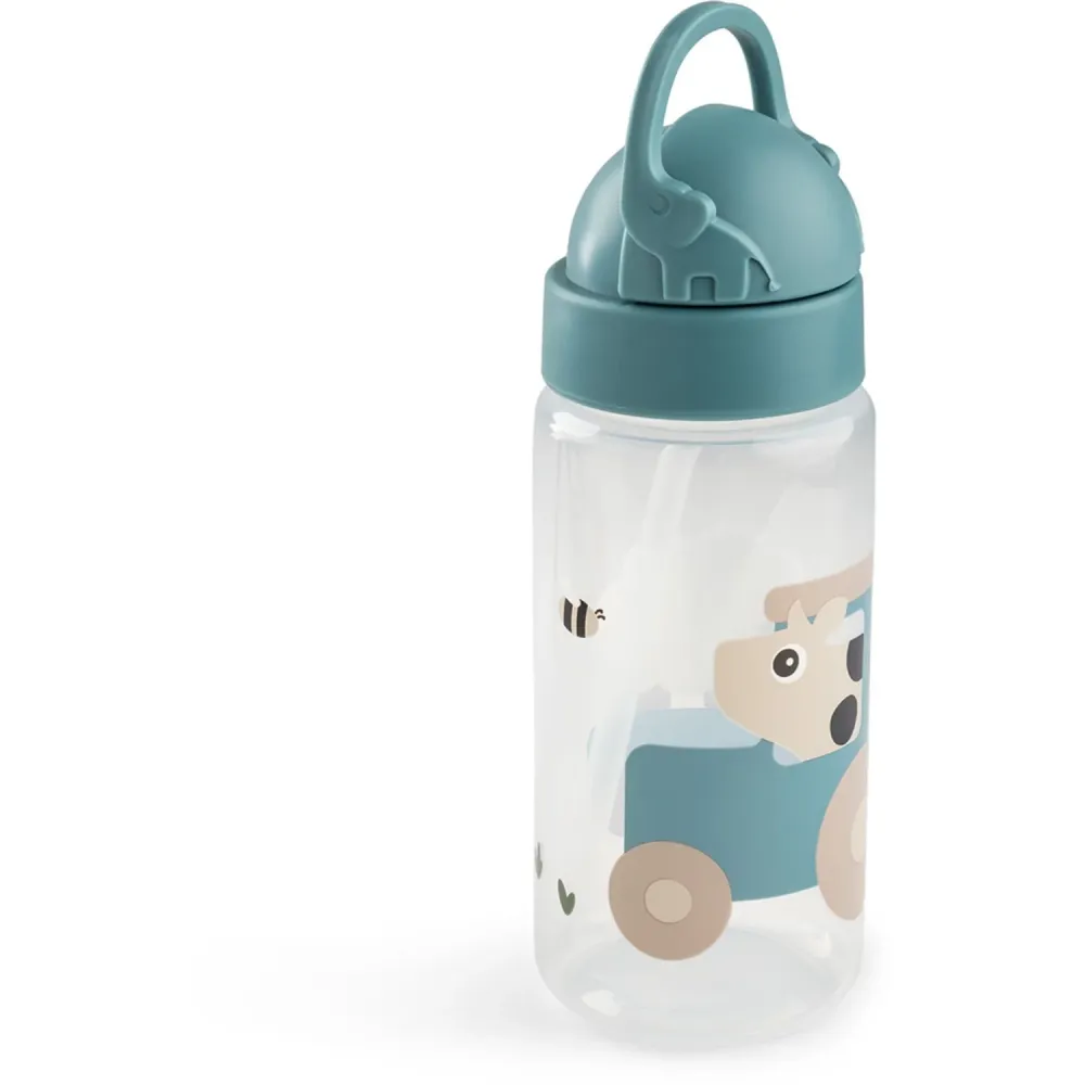 DonebyDeer Tiny Farm Indigo Drikkedunk Med Sugerør 350 Ml